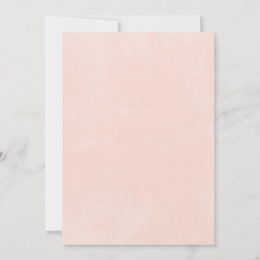 Delicate Roze Rustieke Wildbloemen Bruidsbrunch Kaart (Achterkant)