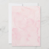 Delicate Roze Strikje Meisje Baby Sprinkle Kaart (Achterkant)