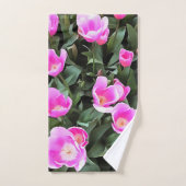 Delicate Roze Tulpen van Istanbul Bad Handdoek (Handdoek)