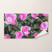Delicate Roze Tulpen van Istanbul Bad Handdoek (Handdoek)