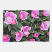 Delicate Roze Tulpen van Istanbul Theedoek (Horizontaal)
