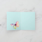 Delicate roze vlinder in pastel regenboog kleuren (Binnen)