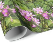 Delicate roze voorjaarsbloemen cadeaupapier (Rol Hoek)