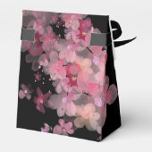 Delicate Roze Waterverf Bloemen Bedankdoosjes (Achterkant)