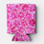 Delicate roze Waterverf Flowers Blikjeskoeler (Achterkant)