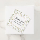 Delicate Roze wilde bloemen dank u bruiloft Bedankjes Labels (In situ)