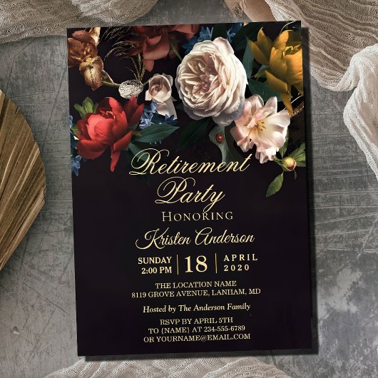 Delicate Rozen Pensioen Partij Kaart