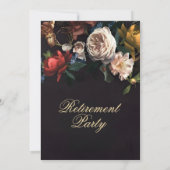 Delicate Rozen Pensioen Partij Kaart (Achterkant)