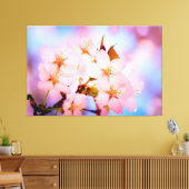Delicate Sakura Flowers Canvas Afdruk (Insitu (Woonkamer))