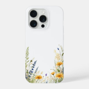 Delicate Schoonheid: Sierlijke Wilde Bloem En Gras iPhone 15 Pro Case