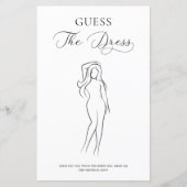 Delicate Script Raad de jurk Bruidsfeest spel (Voorkant)