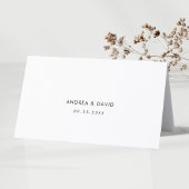 Delicate Script Wedding Place Card met gastnaam Kaart