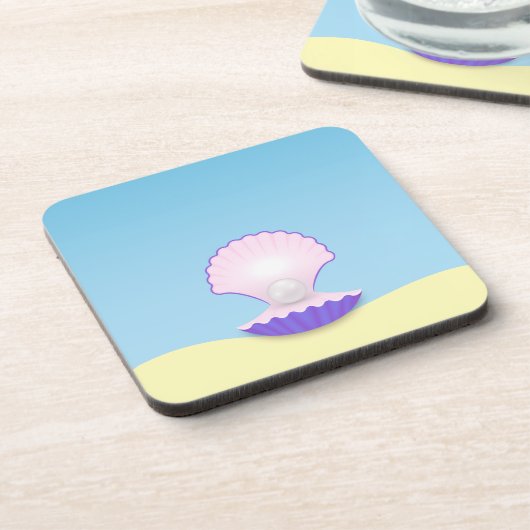Delicate Seashell Drankjes Onderzetter (Linkerzijde)