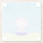 Delicate Seashell Glazen Onderzetter (Achterkant)