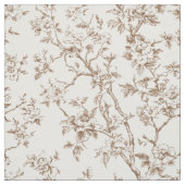 Delicate Sepia Bloemtakken Stof (Swatch)