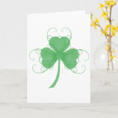 Delicate Shamrock Kaart (Gele Bloem)
