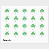 Delicate Shamrock Ronde Sticker (Vel)