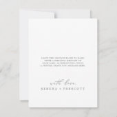 Delicate Silver Calligraphy 3 Photo Collage Bedankkaart (Achterkant)