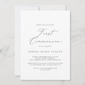 Delicate Silver Calligraphy First Community Kaart (Voorkant)