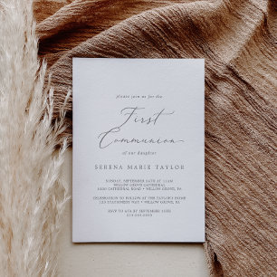 Delicate Silver Calligraphy First Community Kaart