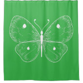 Delicate Sketch Butterfly Douchegordijn (Voorkant)