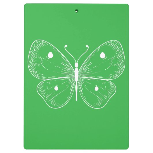 Delicate Sketch Butterfly Klembord (Achterkant)