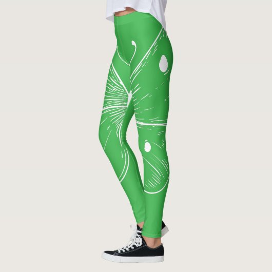 Delicate Sketch Butterfly Leggings (Links)