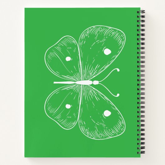 Delicate Sketch Butterfly Notitieboek (Achterkant)
