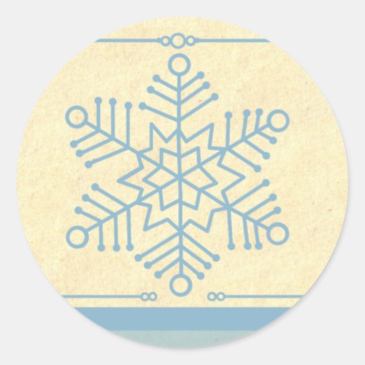 Delicate Snowflake Kerst stickers (Voorkant)