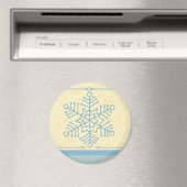 Delicate Snowflake kerstmagneet Magneet (Insitu (Vaatwasser))