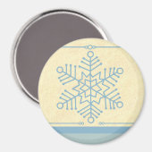 Delicate Snowflake kerstmagneet Magneet (Voorkant / Achterkant)