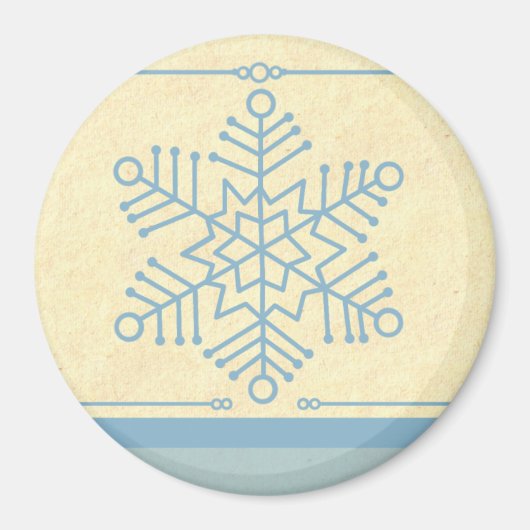 Delicate Snowflake kerstmagneet Magneet (Voorkant)