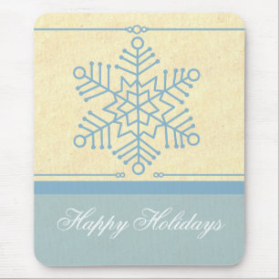 Delicate Snowflake Kerstmis Mousepad Muismat
