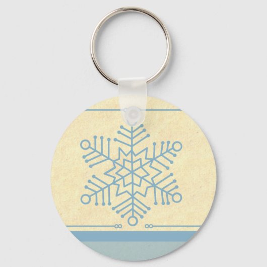Delicate Snowflake-kerstSleutelhanger Sleutelhanger (Voorkant)