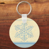 Delicate Snowflake-kerstSleutelhanger Sleutelhanger (Voorkant)