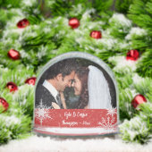 Delicate Snowflakes Double Photo Sneeuwbol (Kerstmis)