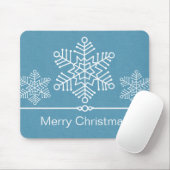 Delicate Snowflakes Kerstmis Mousepad Muismat (Met muis)