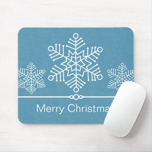 Delicate Snowflakes Kerstmis Mousepad Muismat (Met muis)
