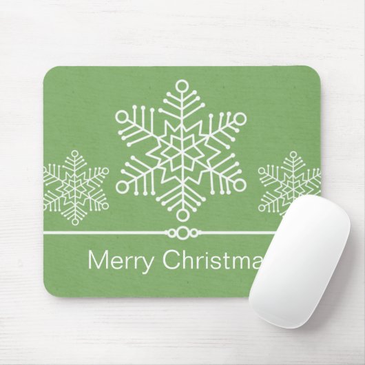 Delicate Snowflakes Kerstmis Mousepad Muismat (Met muis)