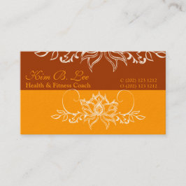 Delicate Soft Boho White Indian Lotus Flower Bold Visitekaartje