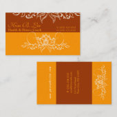 Delicate Soft Boho White Indian Lotus Flower Bold Visitekaartje (Voorkant / Achterkant)