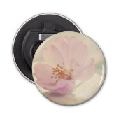 Delicate Soft roze Cherry Blossom Flower Button Flesopener (Voorkant)