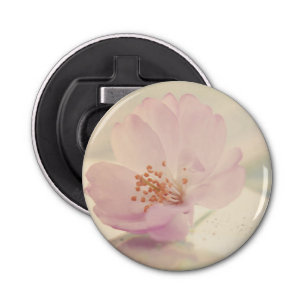 Delicate Soft roze Cherry Blossom Flower Button Flesopener