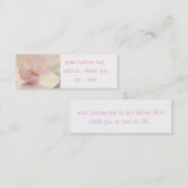 Delicate Soft roze Cherry Blossom Flower Mini Visitekaartje (Voorkant / Achterkant)