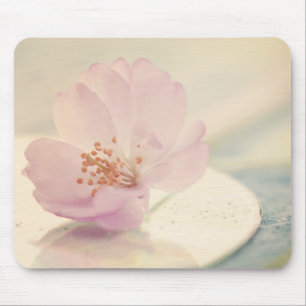 Delicate Soft roze Cherry Blossom Flower Muismat