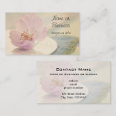 Delicate Soft roze Cherry Blossom Flower Visitekaartje (Voorkant / Achterkant)