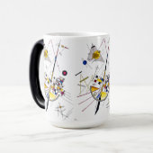  delicate spanning #85 - Kandinsky Art Magische Mok (Voorkant links)