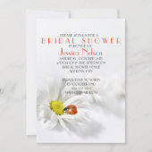 Delicate Spring Daisy Ladybug Vrijgezellenfeest Kaart (Voorkant)