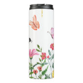 Delicate Spring Floral Garden Border Thermosbeker (Achterkant)
