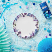 Delicate Spring Flowers Paarse Spring Floral Papieren Bordje (Feest)